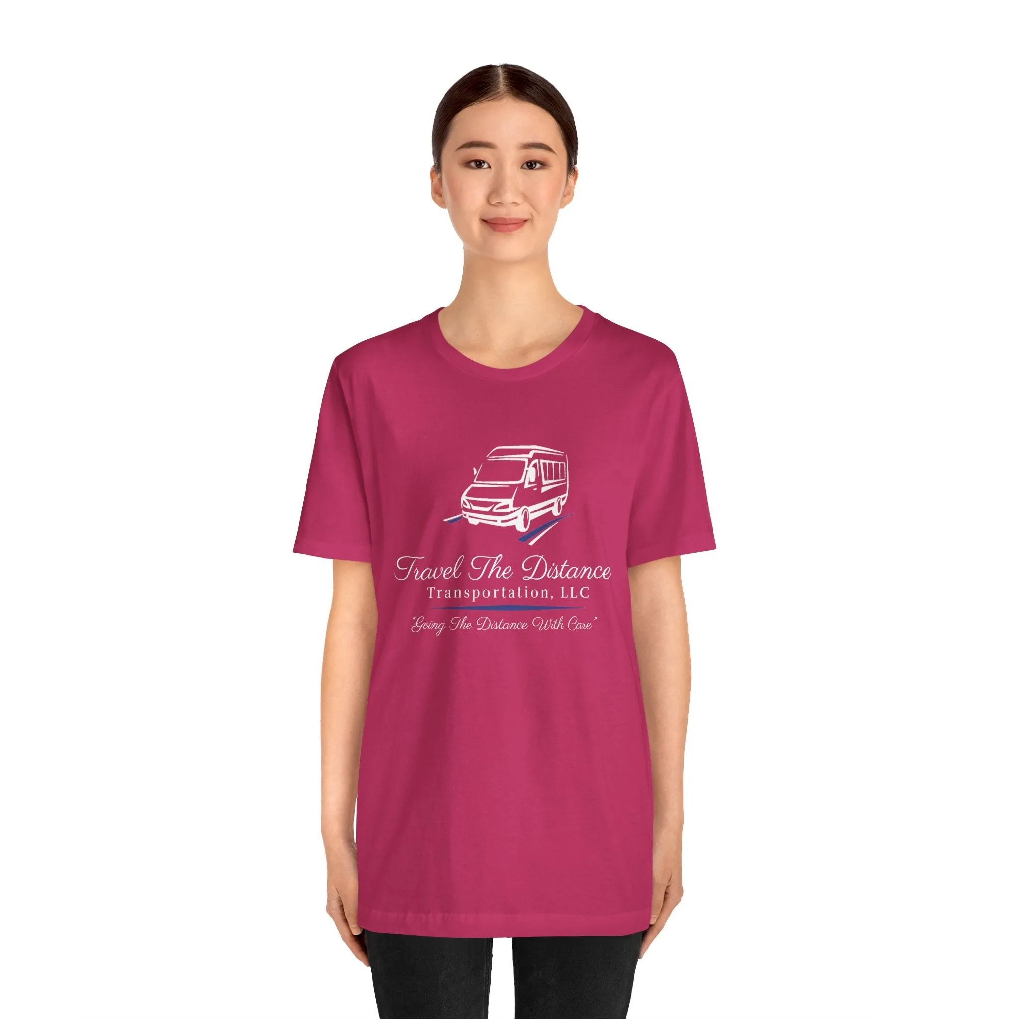 Travel The Distance Transportation Tee: Unisex Jersey Short Sleeve Tee