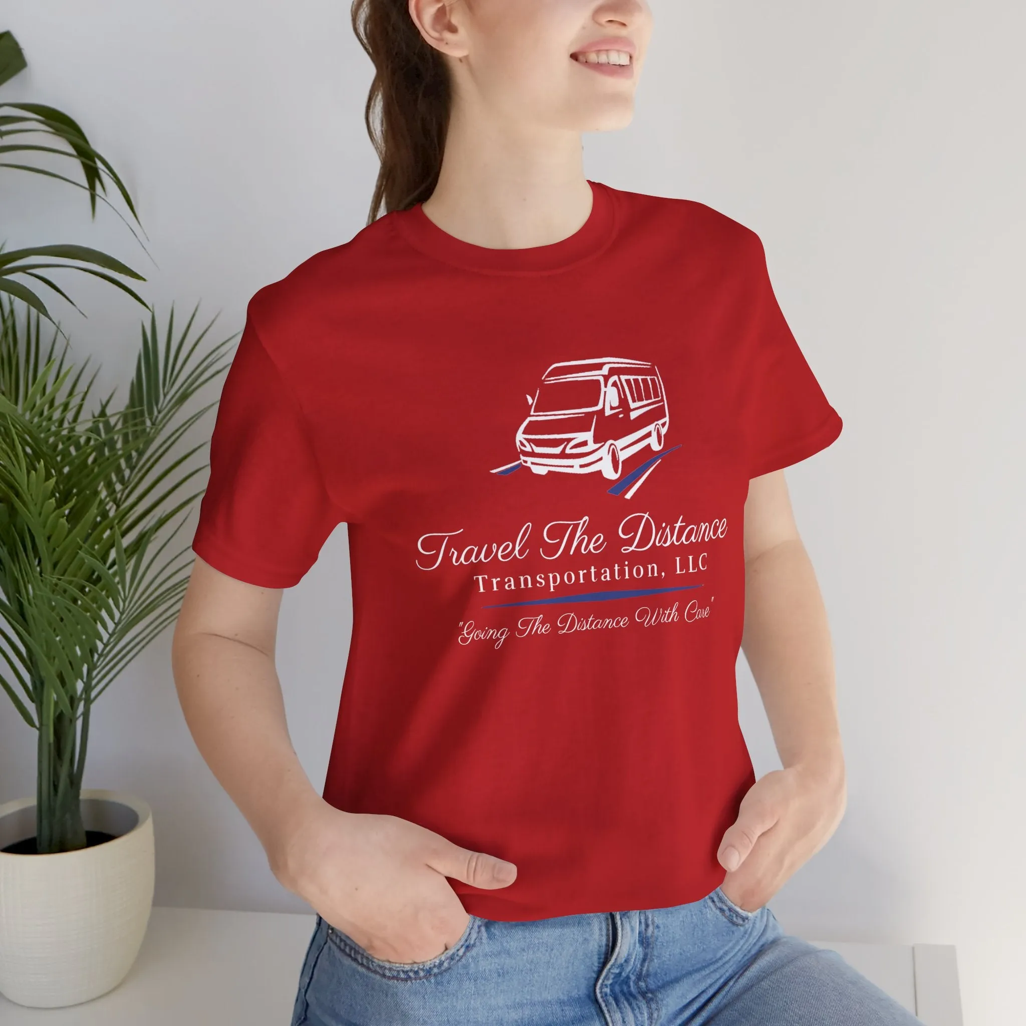 Travel The Distance Transportation Tee: Unisex Jersey Short Sleeve Tee