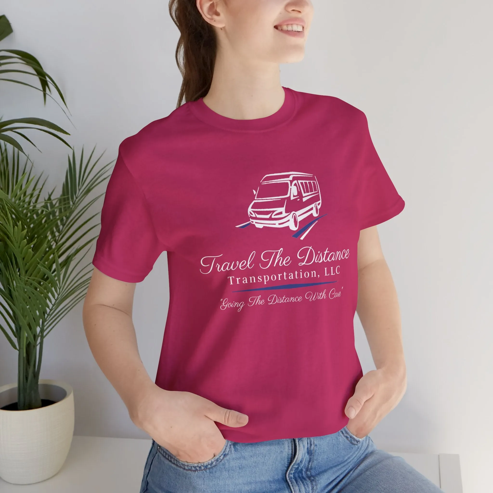Travel The Distance Transportation Tee: Unisex Jersey Short Sleeve Tee