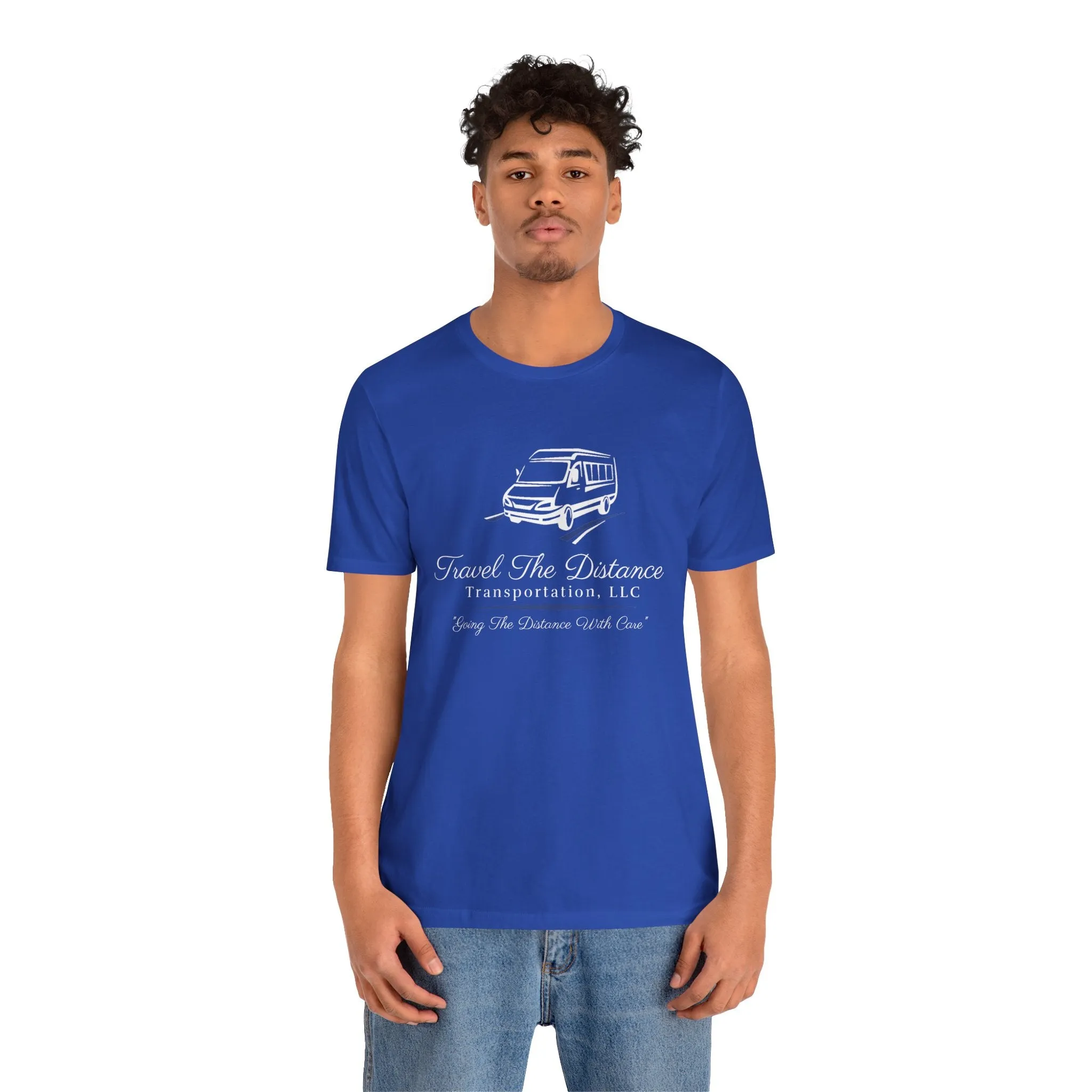 Travel The Distance Transportation Tee: Unisex Jersey Short Sleeve Tee