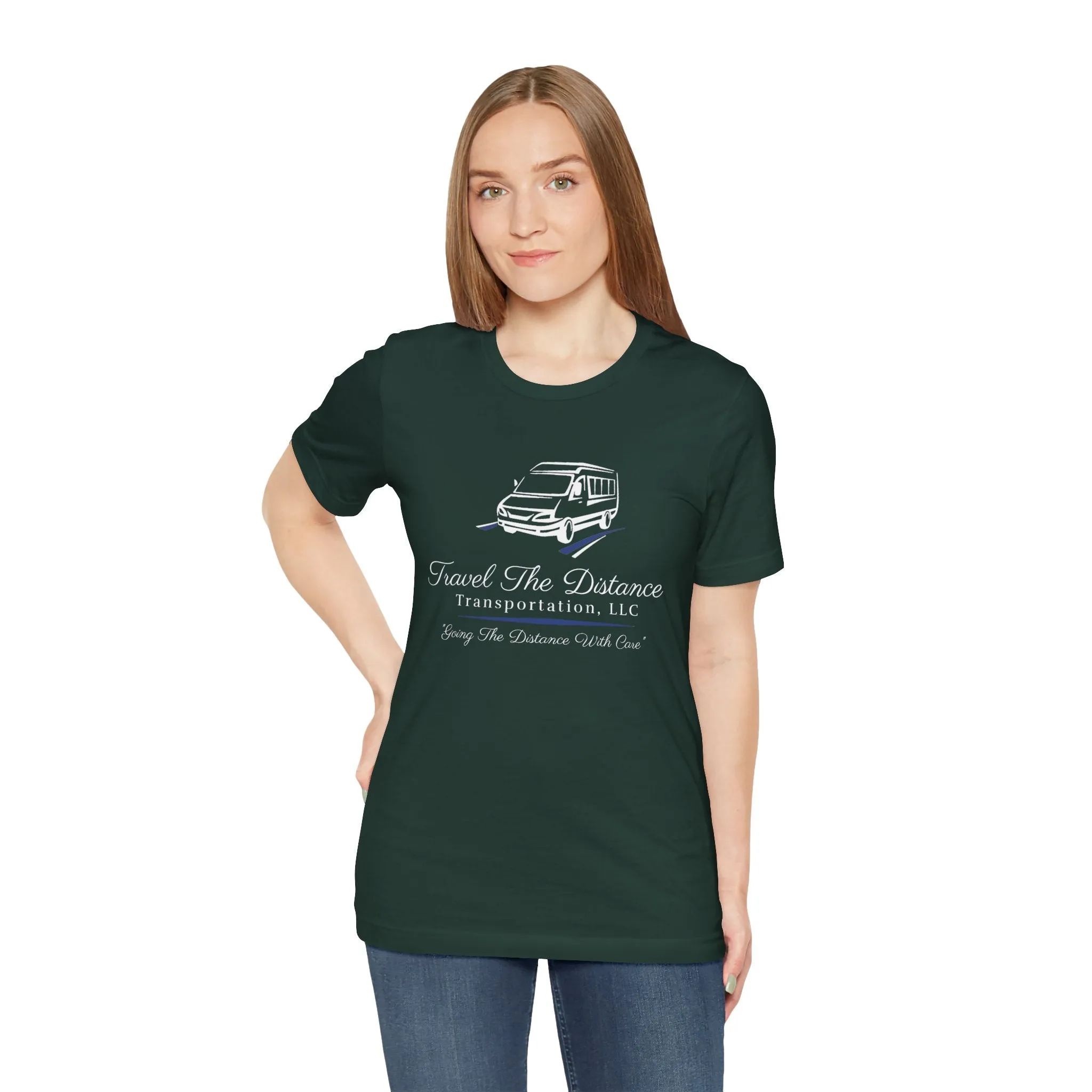 Travel The Distance Transportation Tee: Unisex Jersey Short Sleeve Tee