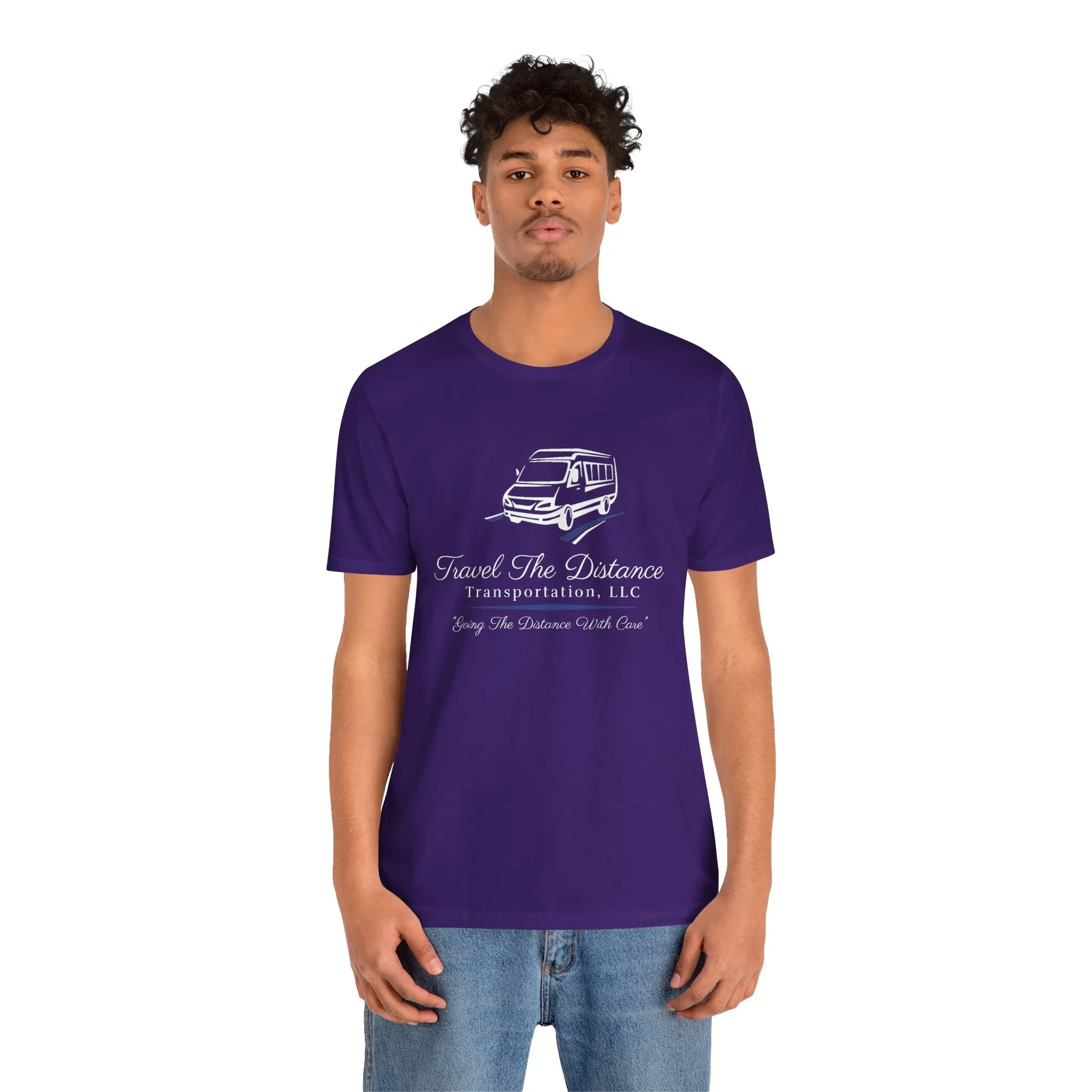 Travel The Distance Transportation Tee: Unisex Jersey Short Sleeve Tee