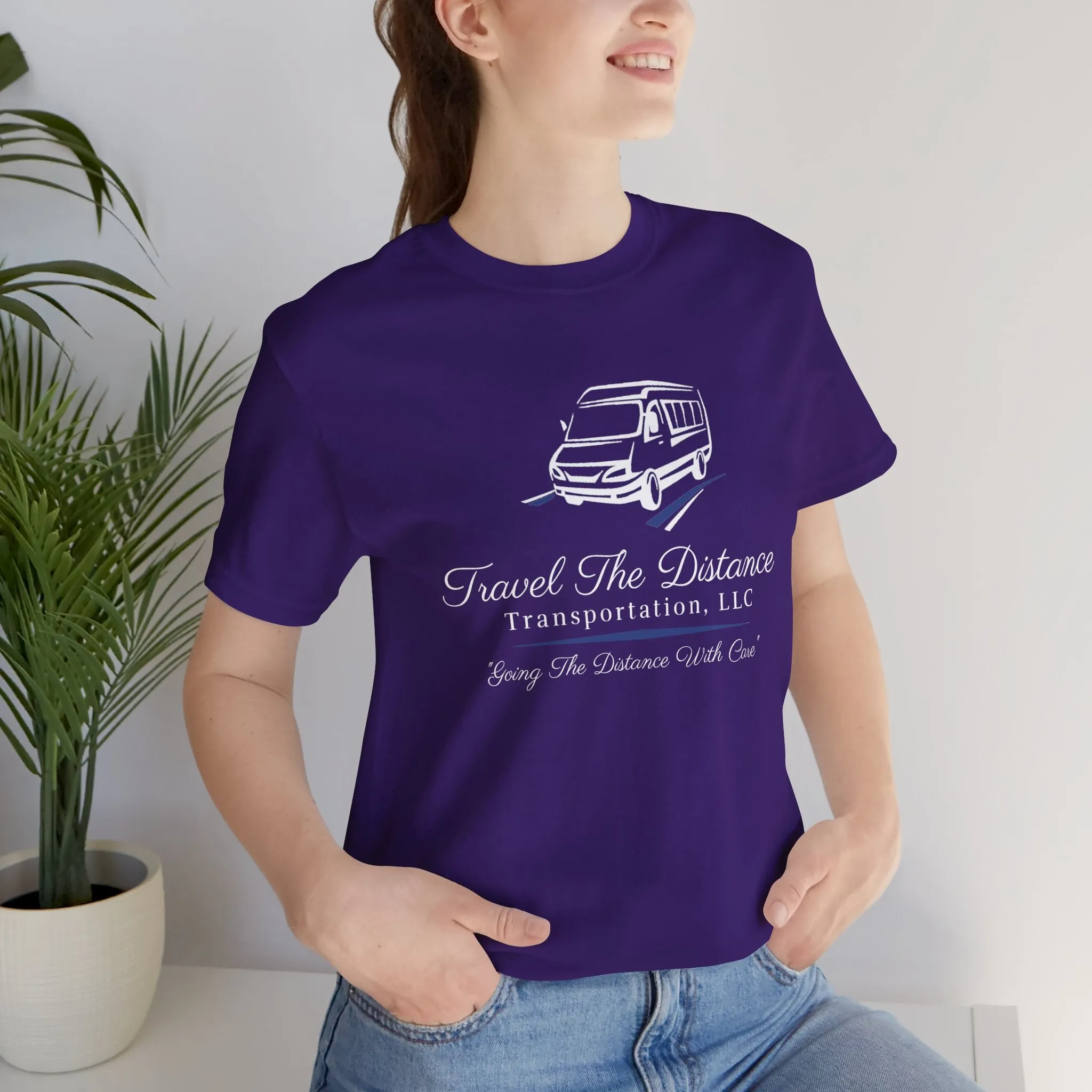 Travel The Distance Transportation Tee: Unisex Jersey Short Sleeve Tee