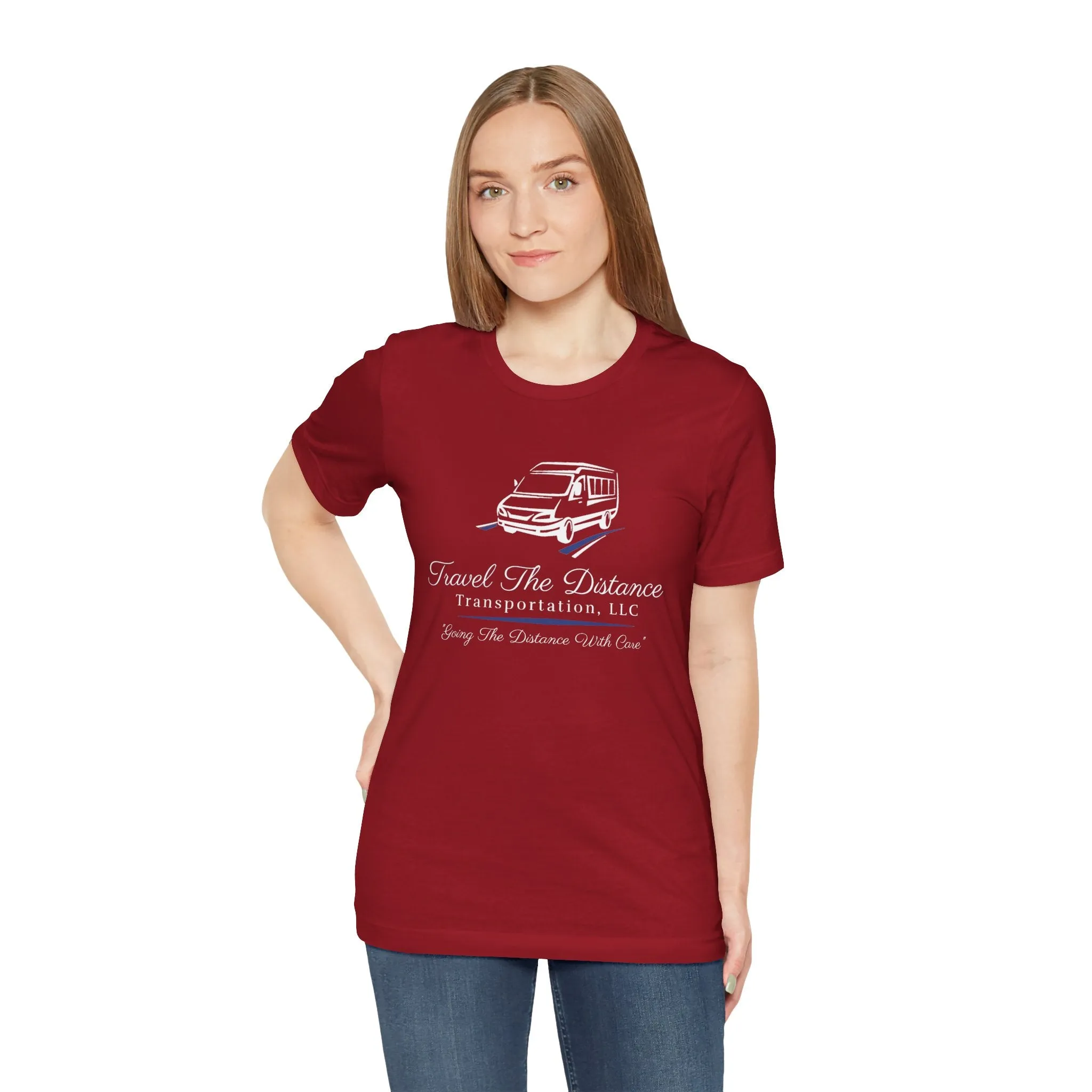 Travel The Distance Transportation Tee: Unisex Jersey Short Sleeve Tee