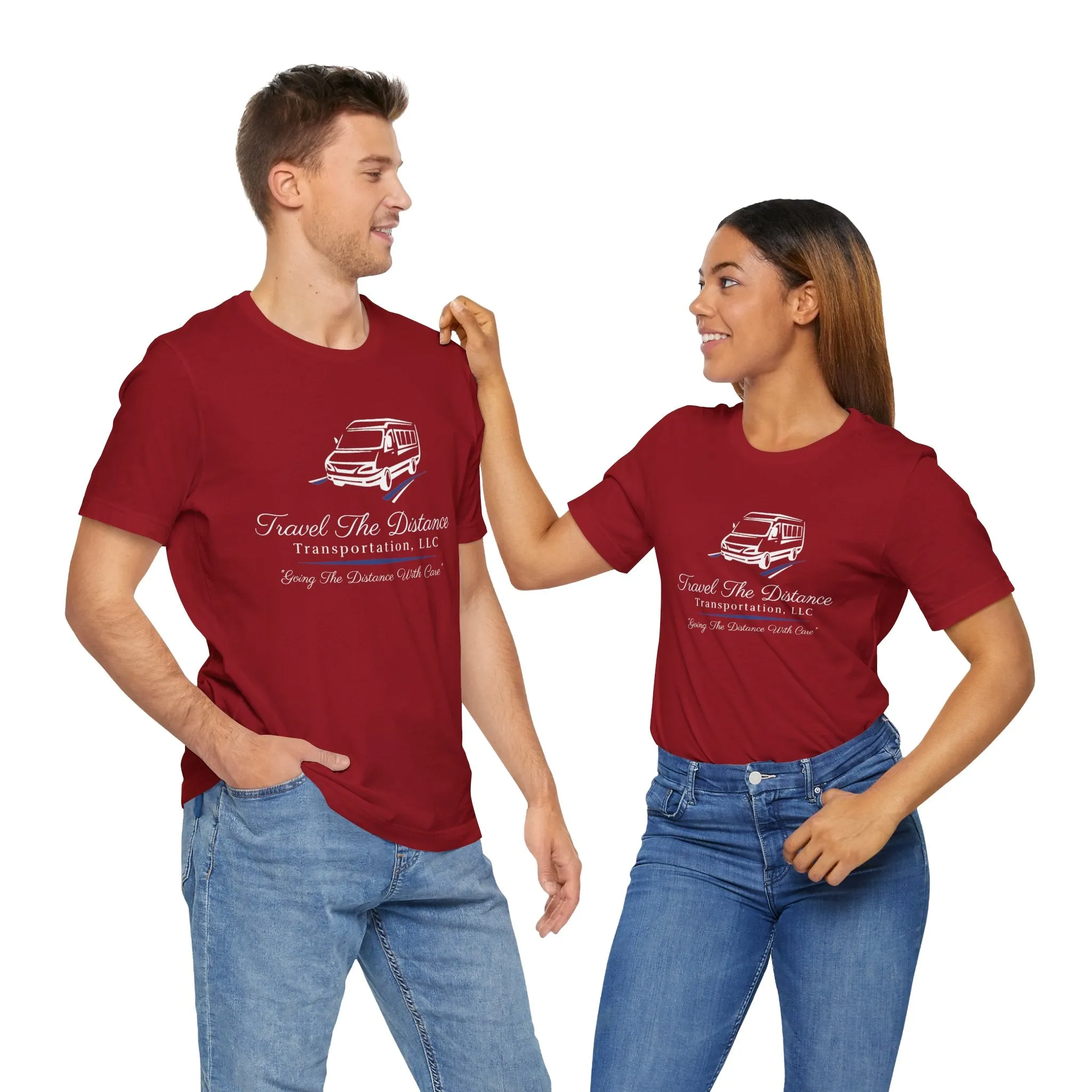 Travel The Distance Transportation Tee: Unisex Jersey Short Sleeve Tee