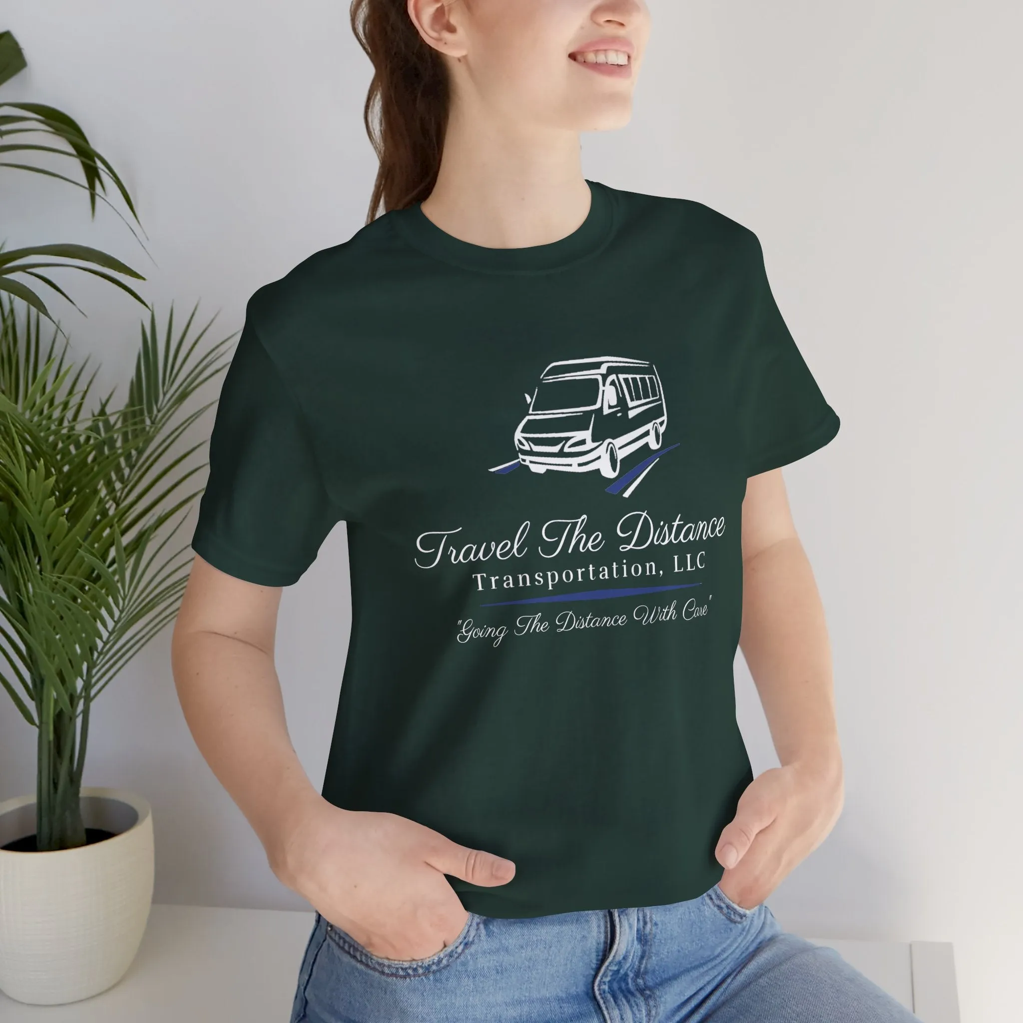 Travel The Distance Transportation Tee: Unisex Jersey Short Sleeve Tee