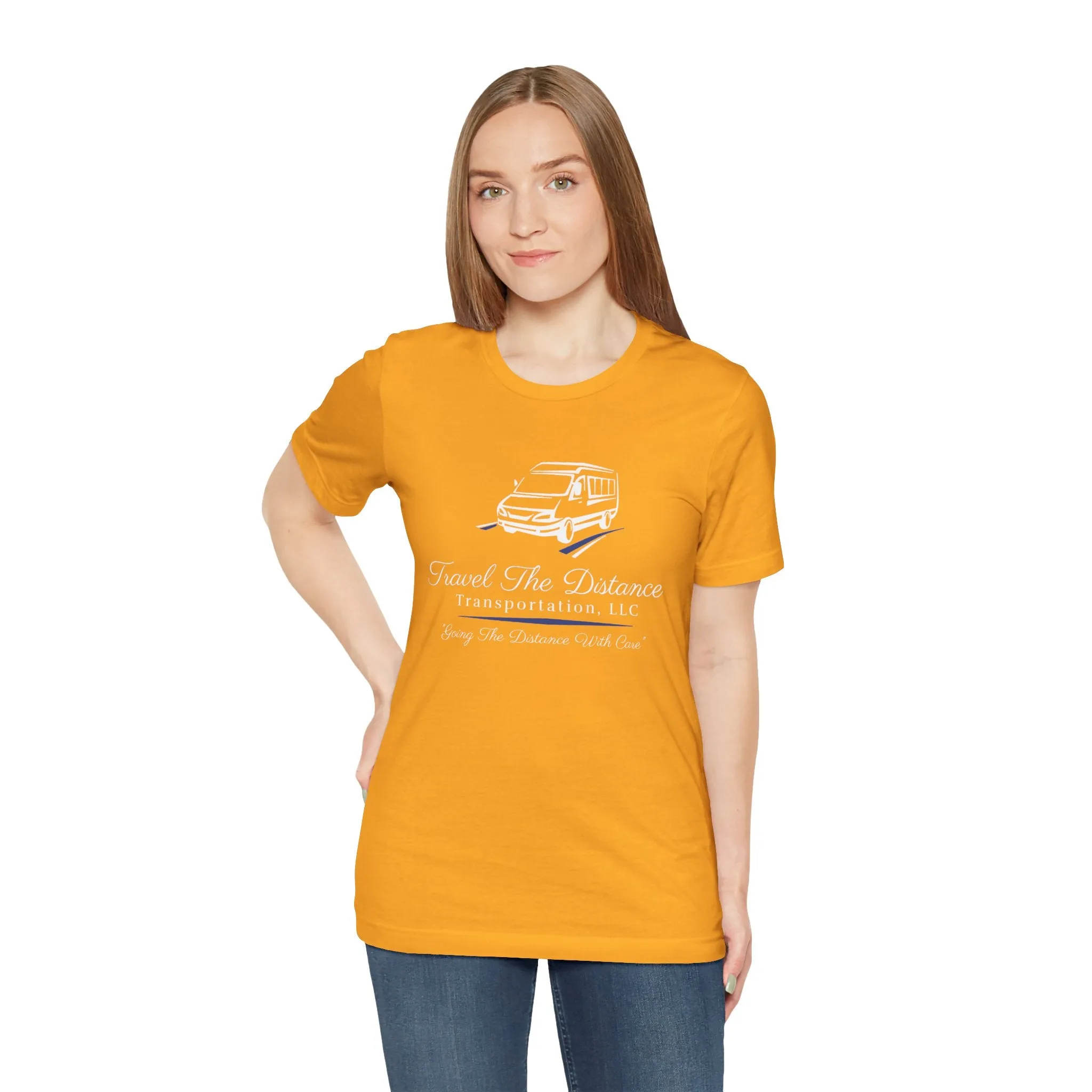 Travel The Distance Transportation Tee: Unisex Jersey Short Sleeve Tee