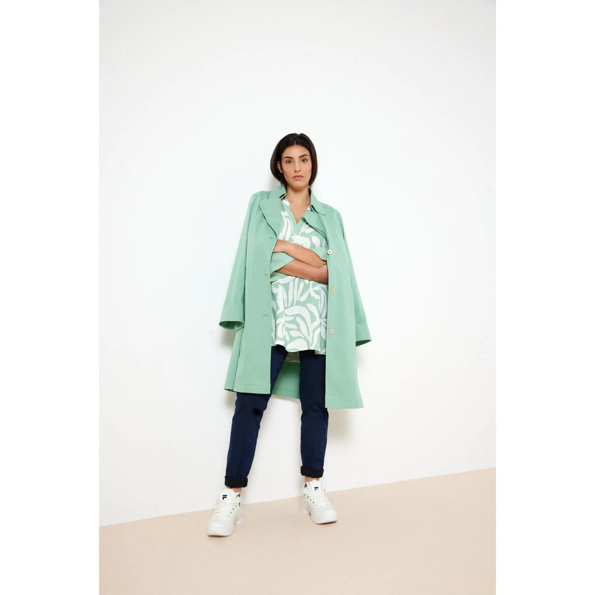 Trenchcoat summer aloe green
