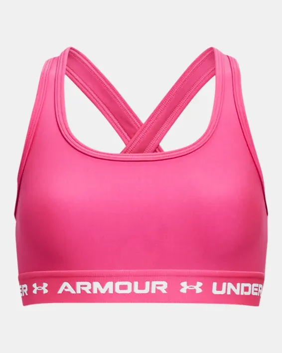 Under Armour Girls' UA Crossback Sports Bra