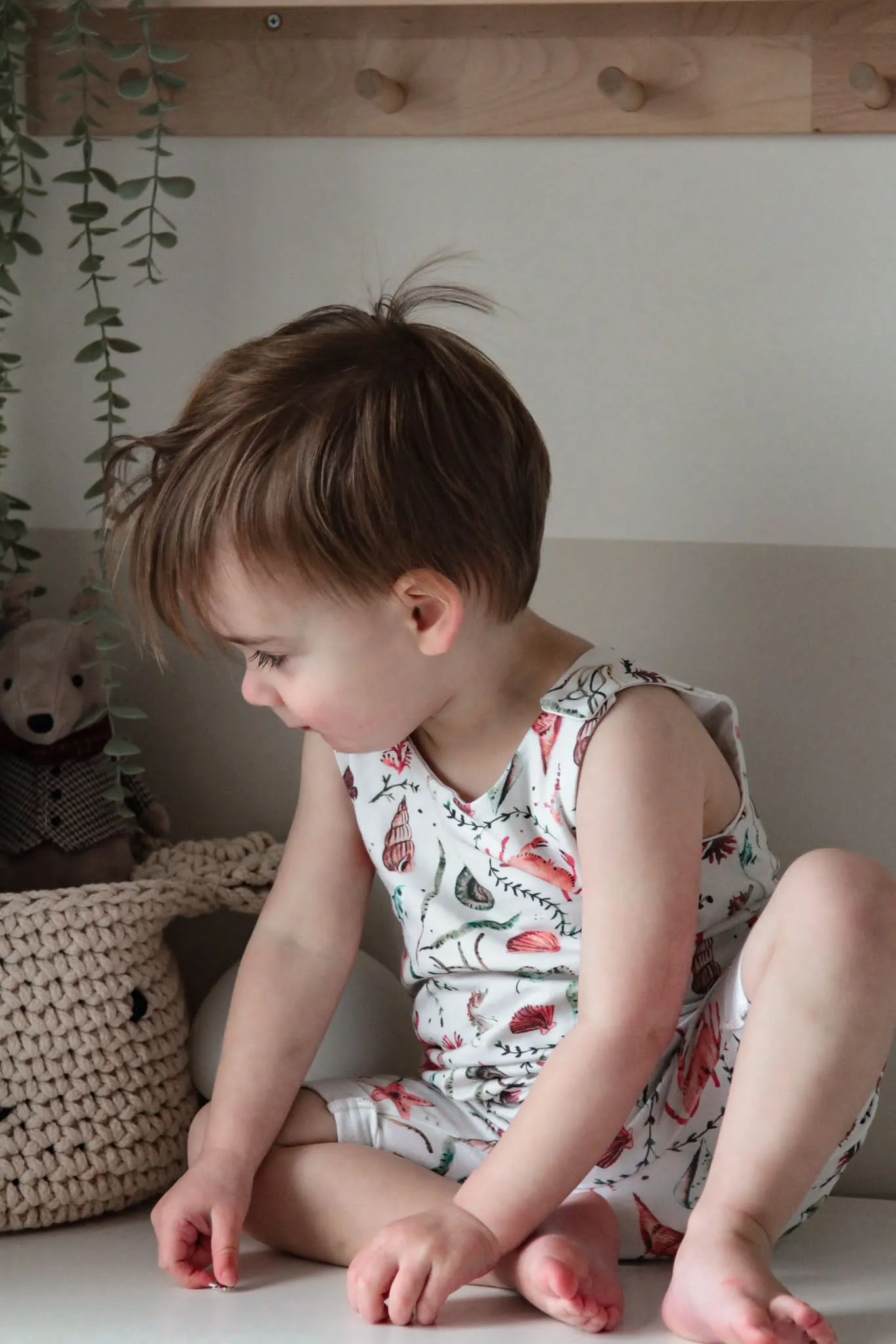 Under The Sea Shorts Romper