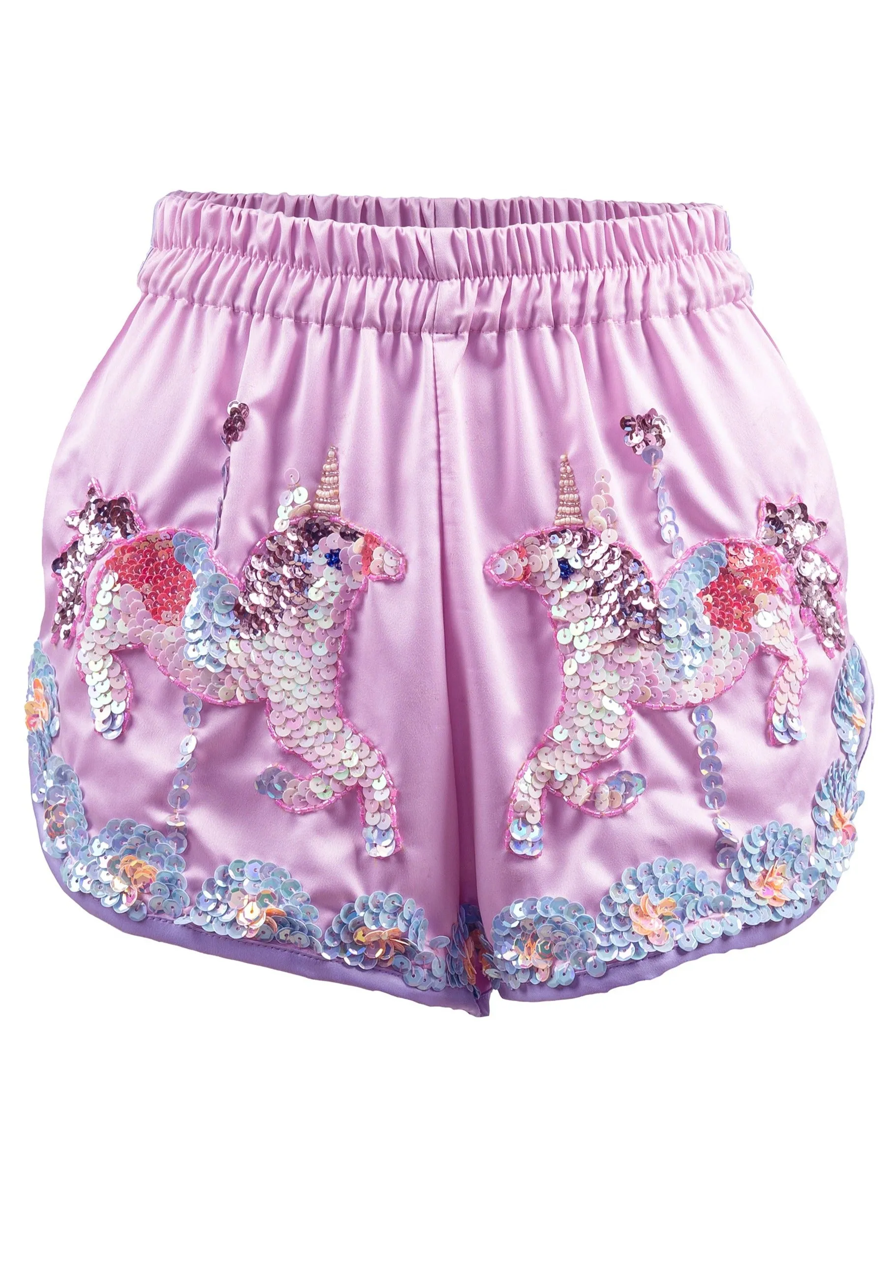 Unicorn Carousel Silky Boxer Shorts