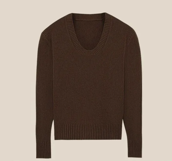 Unisex U-neck Knit Sweater
