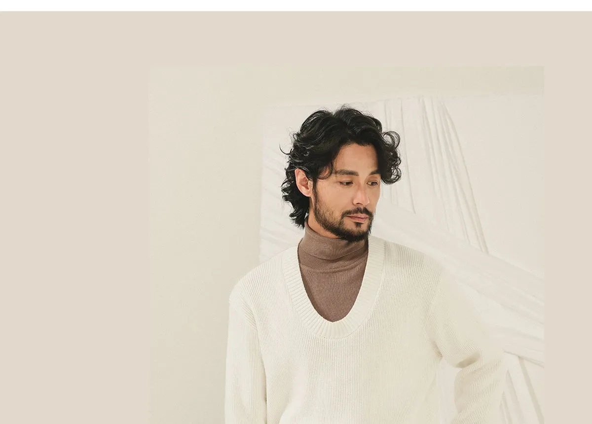 Unisex U-neck Knit Sweater