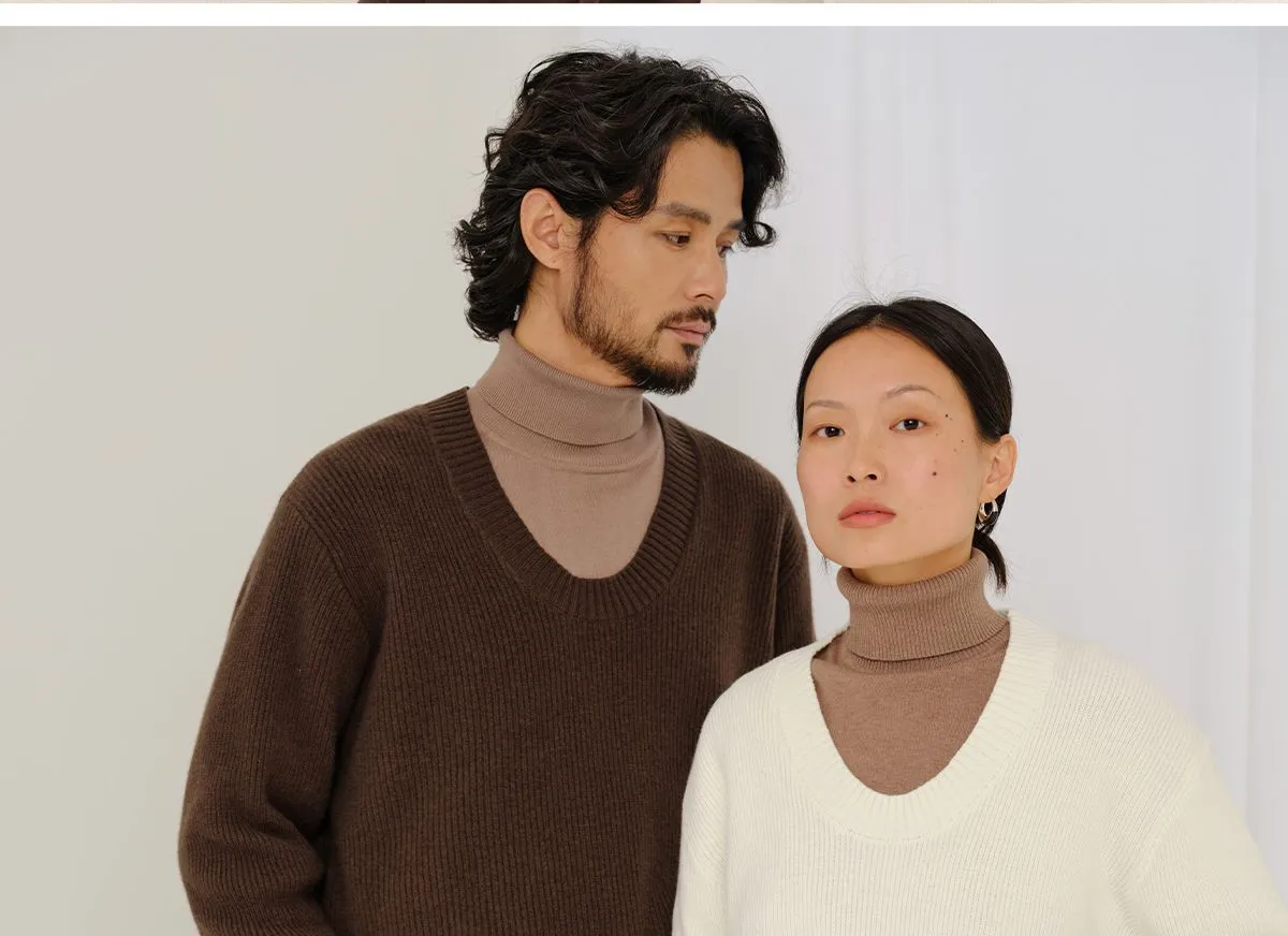 Unisex U-neck Knit Sweater