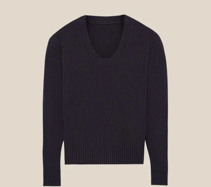 Unisex U-neck Knit Sweater
