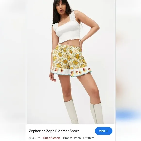 Urban Outfitters Floral college towel Shorts - boho‎ hippie style