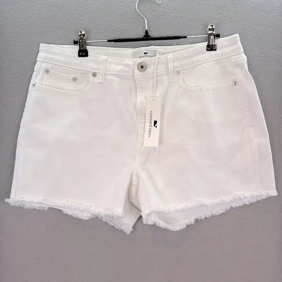 Vineyard vines - NWT Women's Denim Cutoff Shorts white jeans size 31