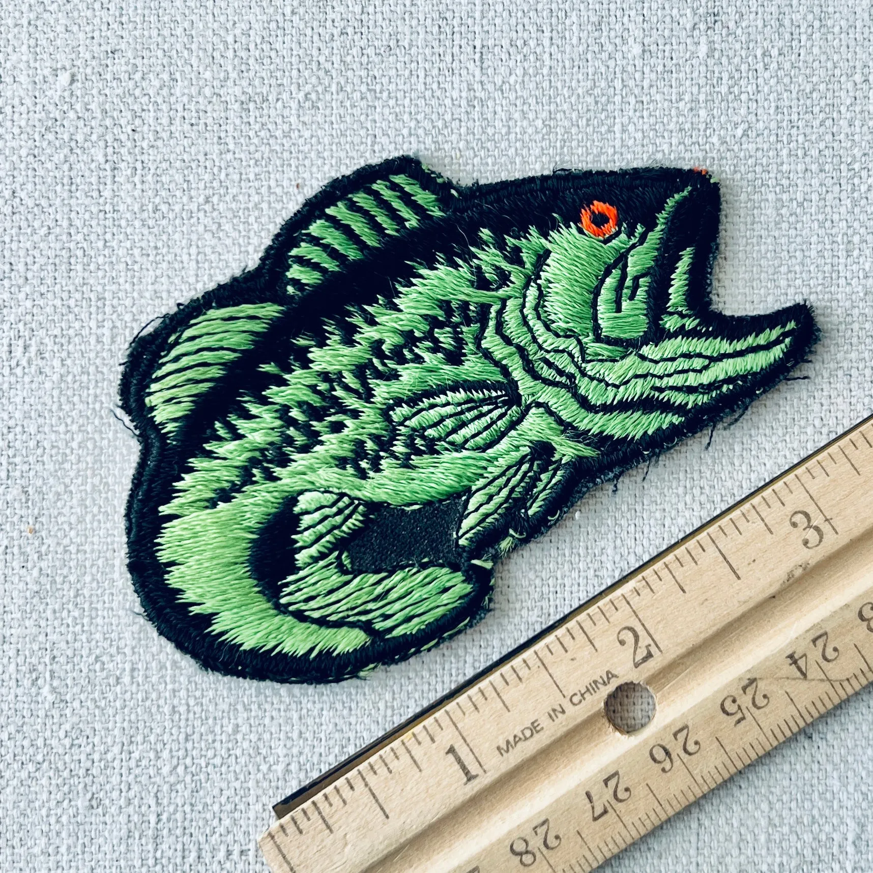 Vintage Bass Fishing Patch