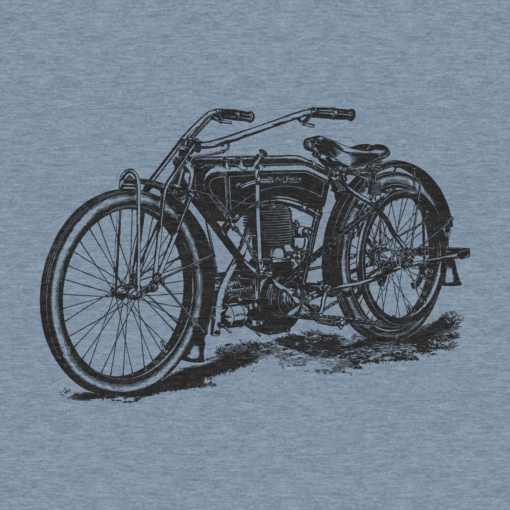 Vintage Bicycle, Illustration - Adult Unisex Triblend Tee