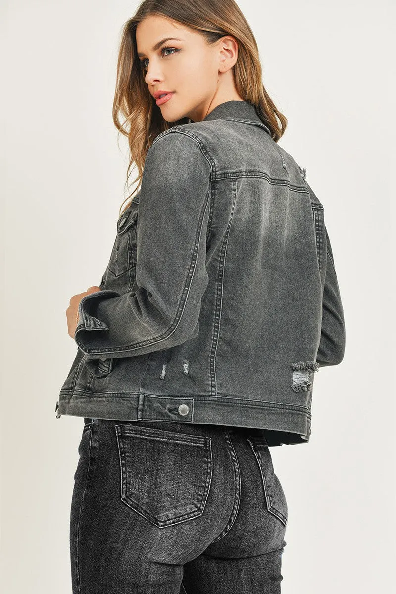 Vintage Washed Classic Denim Jacket - Final Sale