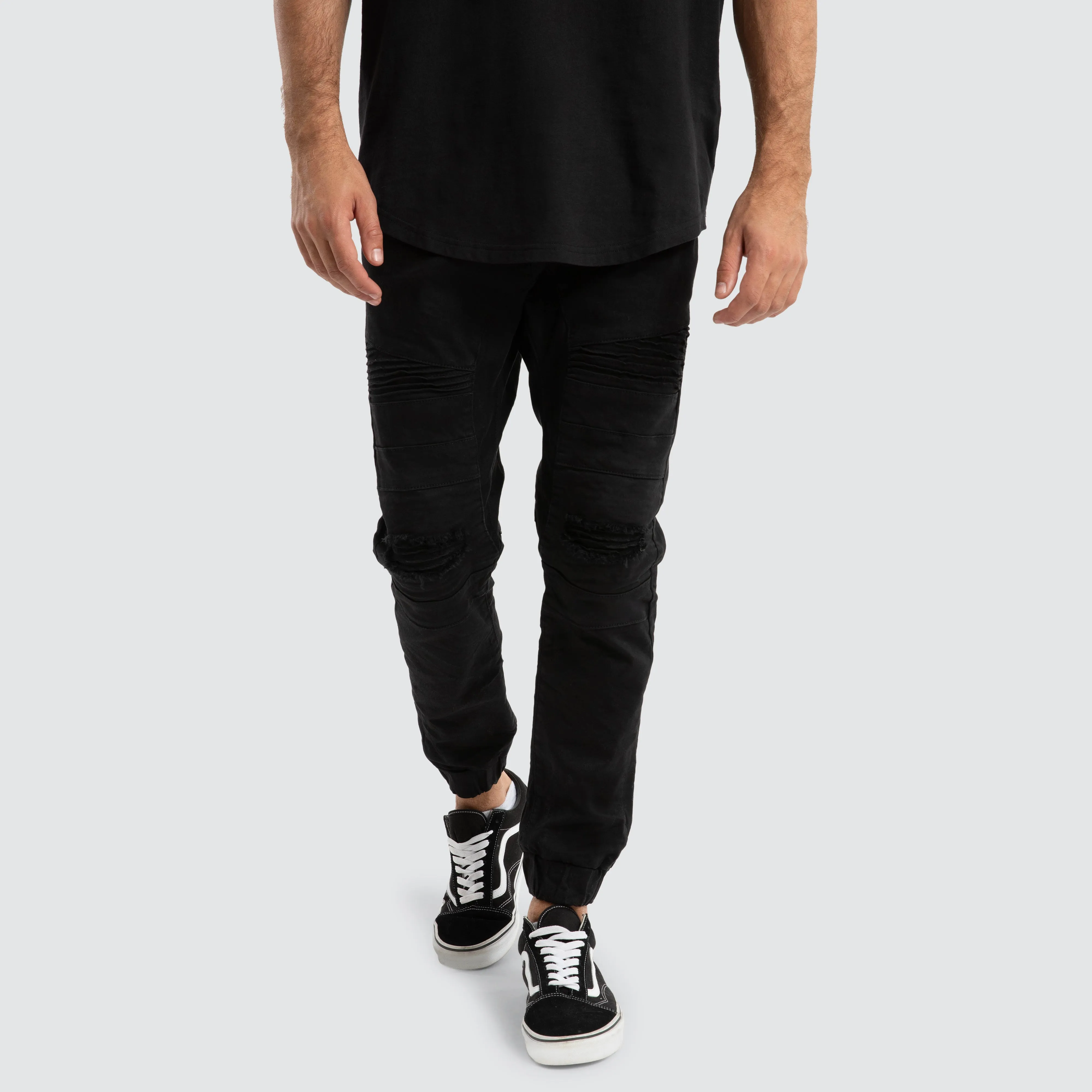 Viper Denim Jogger Black