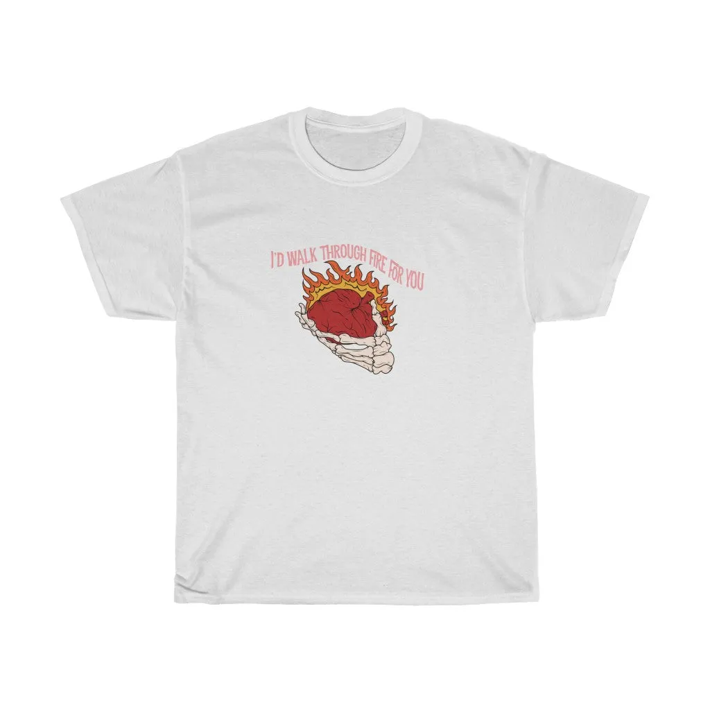 Walk Through Fire skeleton tee
