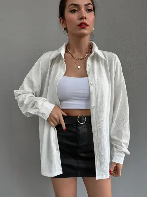 White Longline Shirt