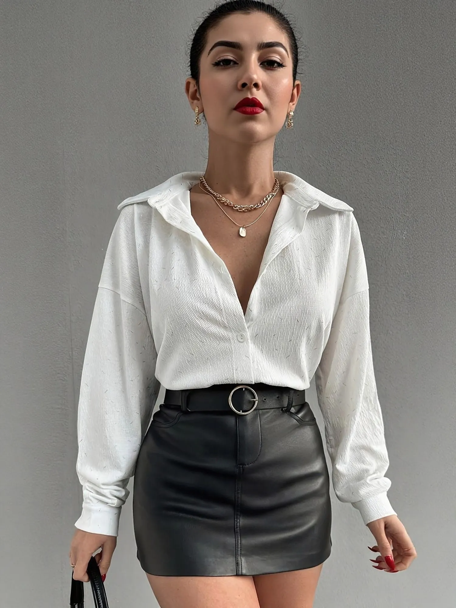 White Longline Shirt