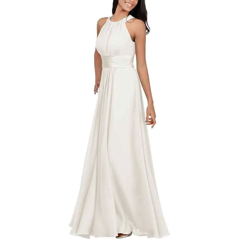 Women Chiffon Bridesmaid Dresses Long Formal Party Dress for Special Occasion
