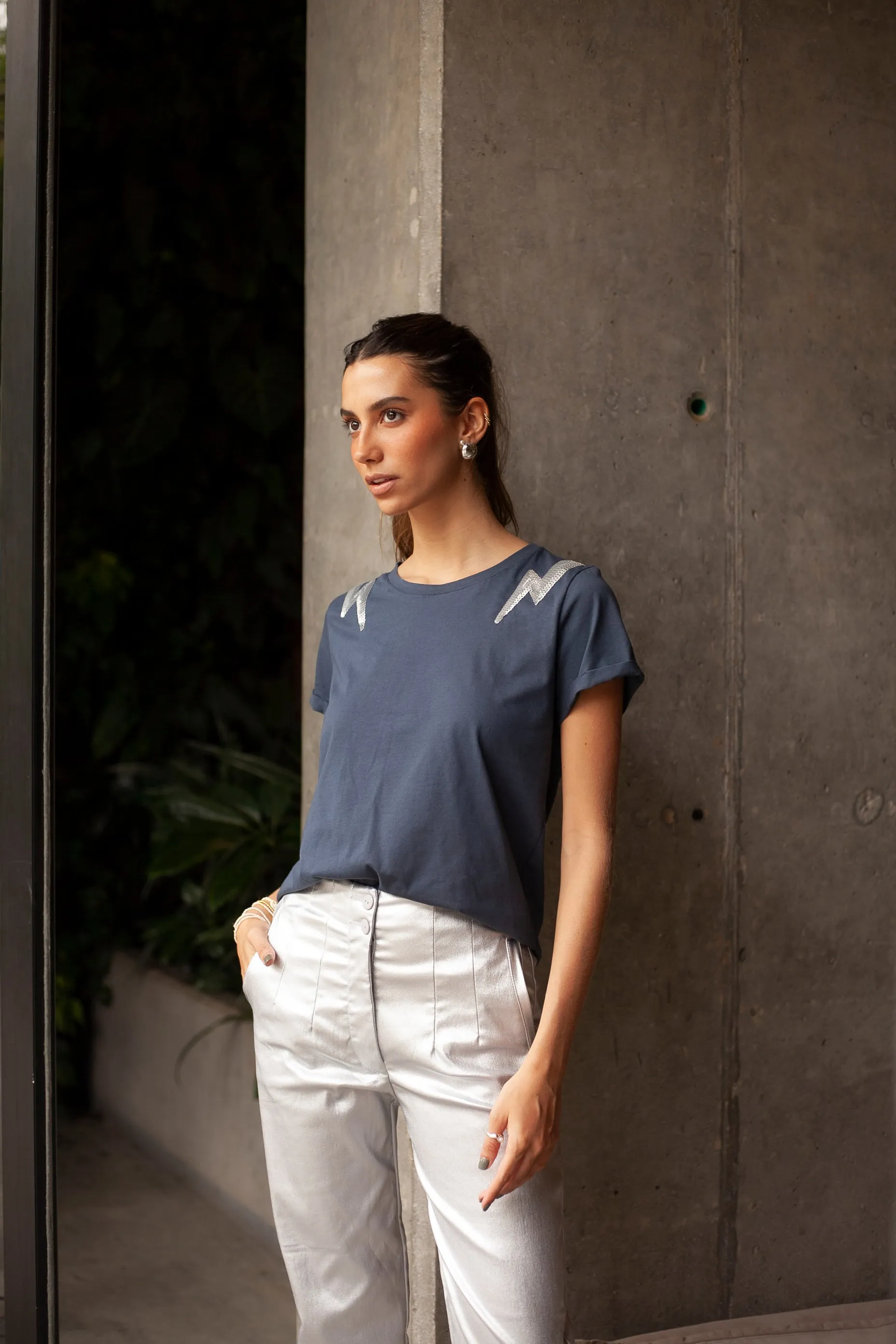 Women T-Shirt Blue