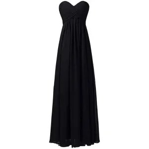 Women's A Line Corset Sweetheart Pleats Prom Bridesmaid Dress