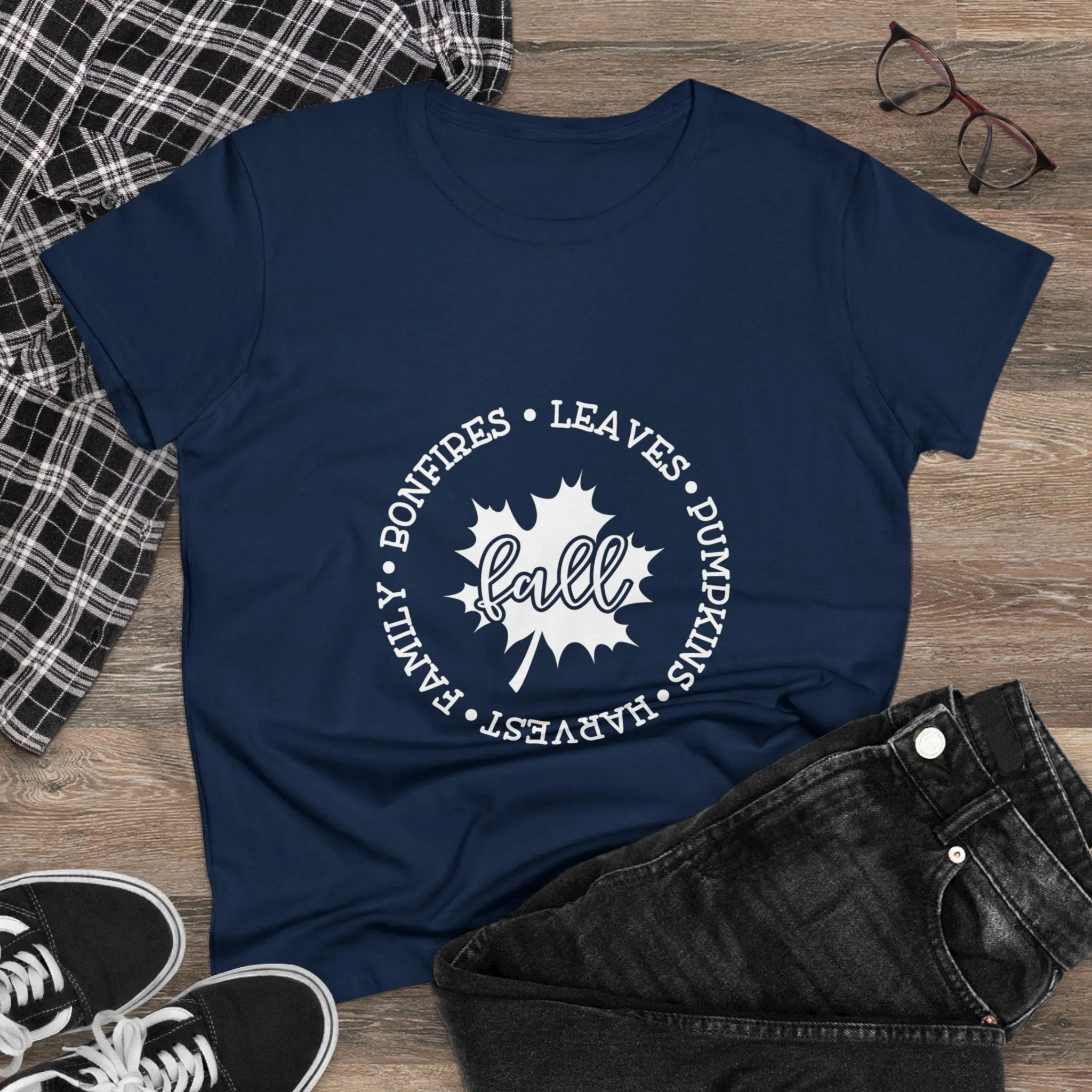 Women's Midweight Cotton Tee-Fall