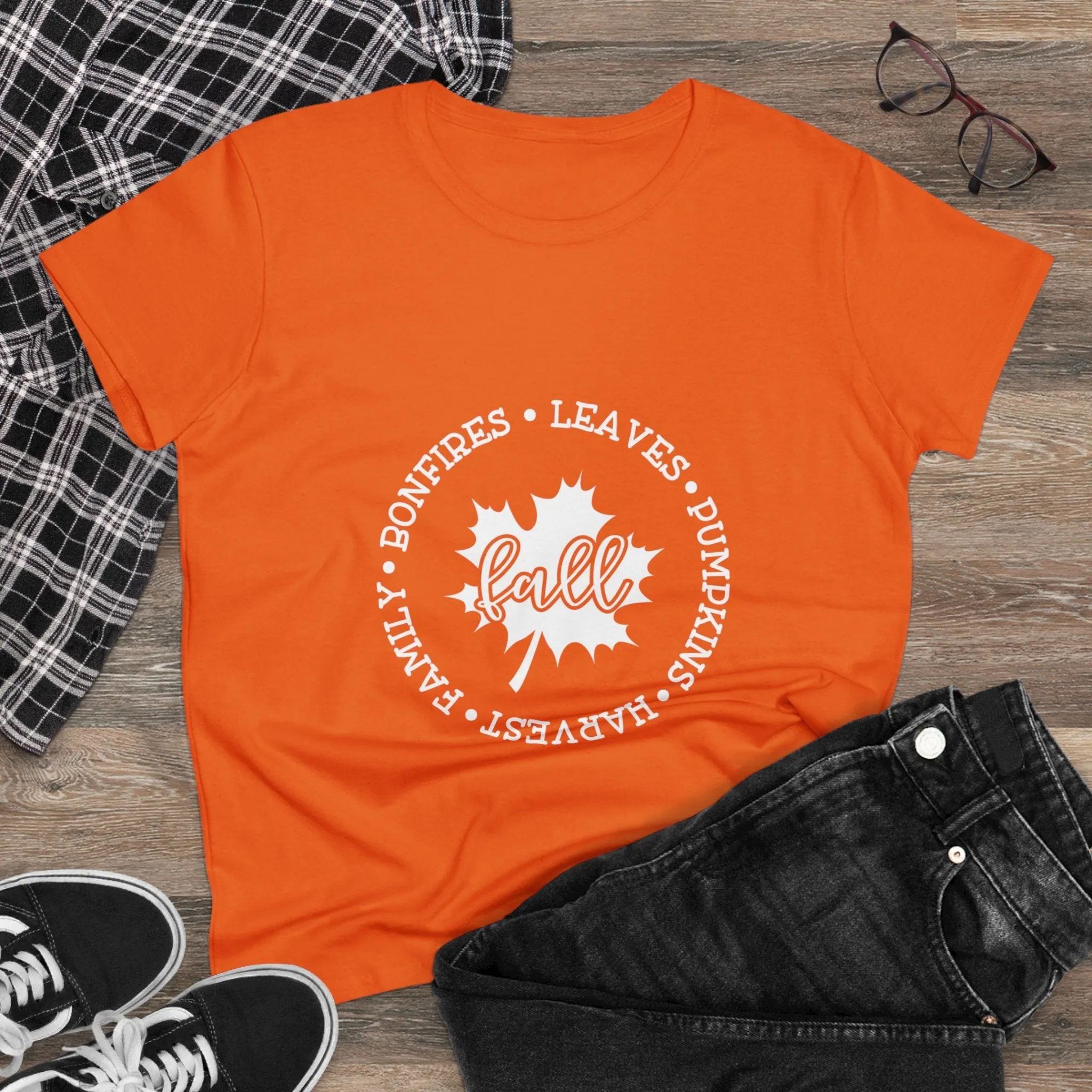 Women's Midweight Cotton Tee-Fall