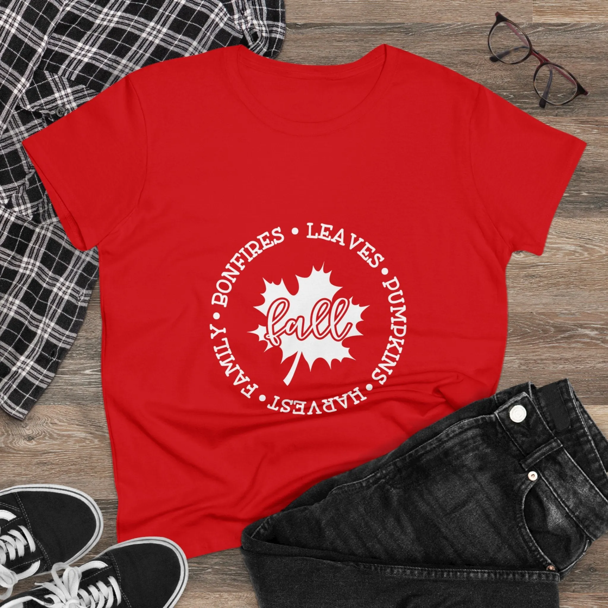 Women's Midweight Cotton Tee-Fall