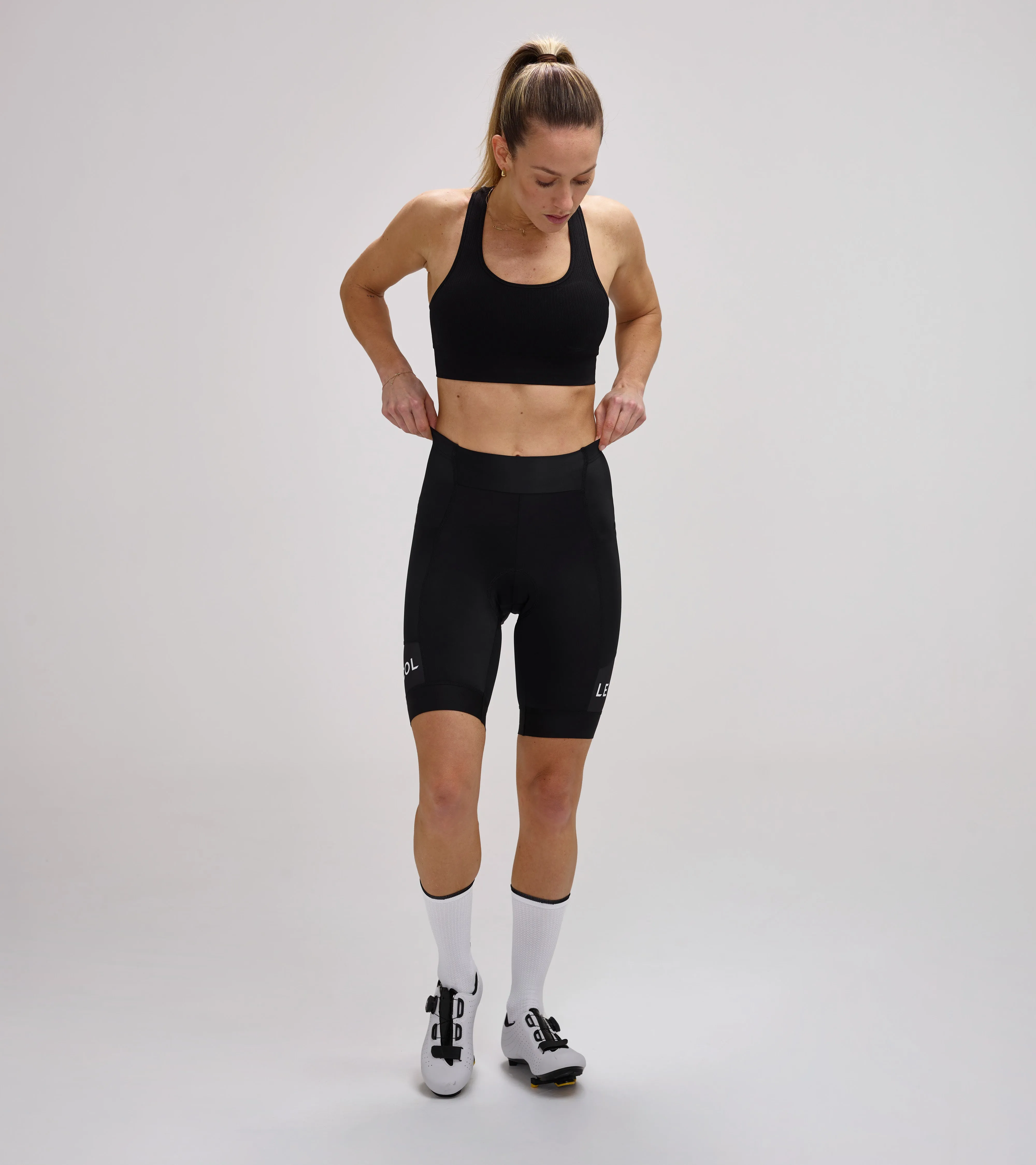 Womens Sport Waist Shorts-Short Length