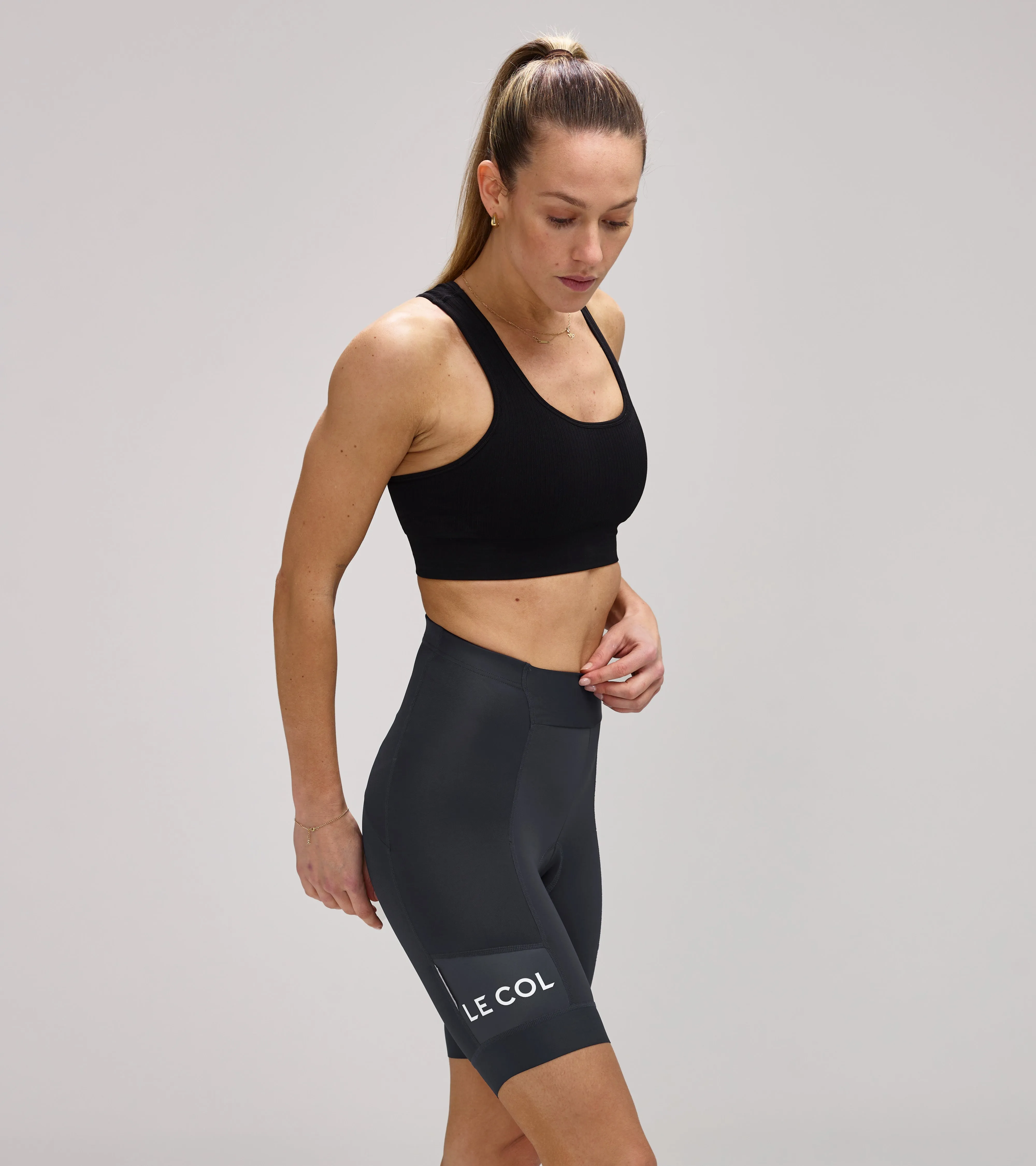 Womens Sport Waist Shorts-Short Length