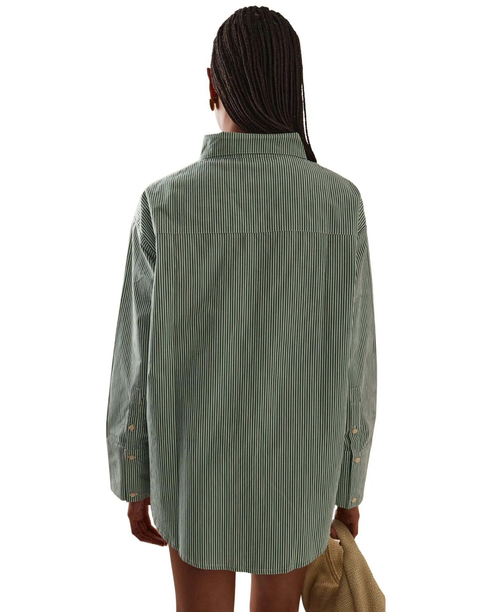 Womens Tallow Pin Stripe Cotton Shirt