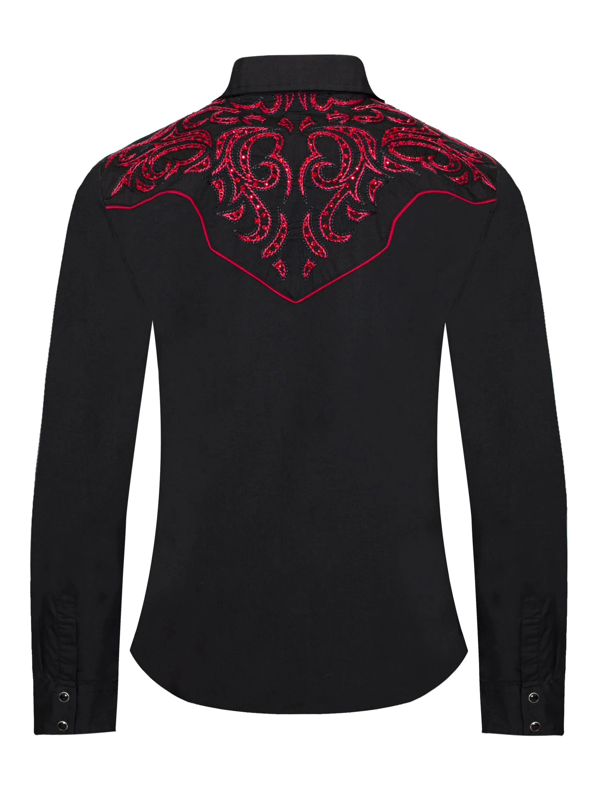 Women’s Western Embroidered diamond studded Shirt LS500-528