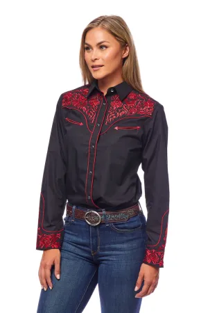 Women’s Western Embroidered Shirts -LS500-512