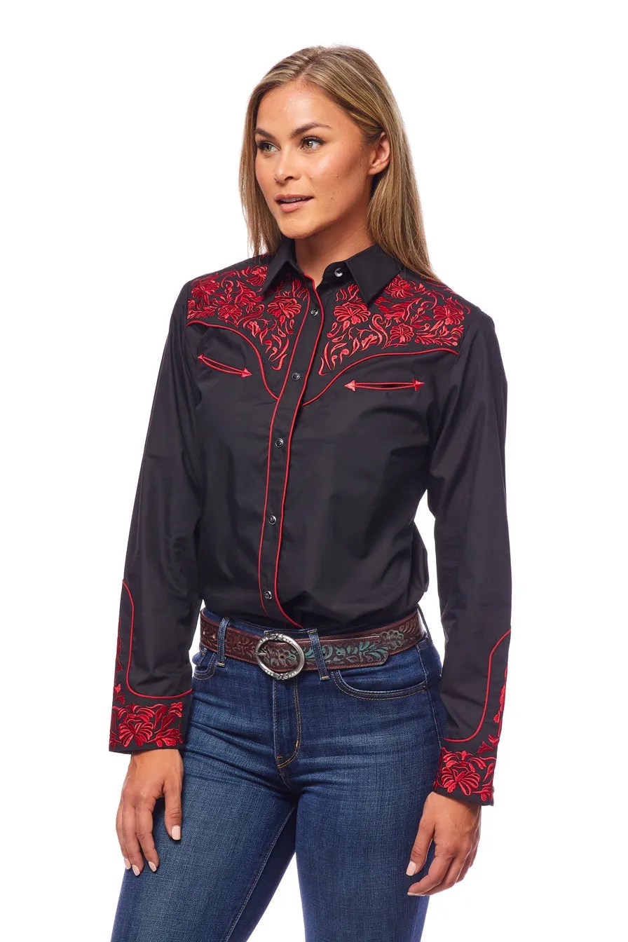 Women’s Western Embroidered Shirts -LS500-512