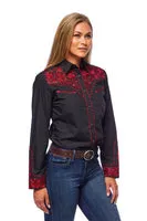 Women’s Western Embroidered Shirts -LS500-512