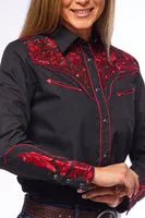 Women’s Western Embroidered Shirts -LS500-512