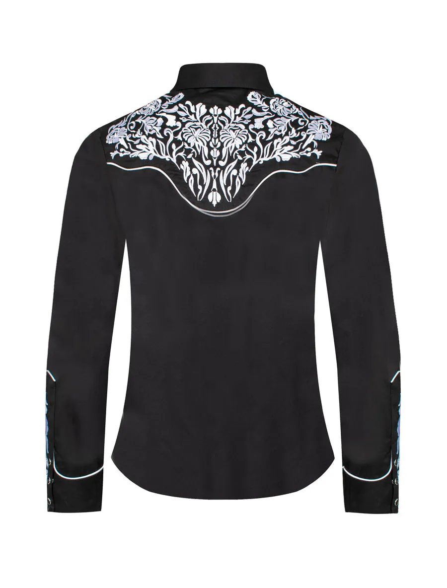 Women’s Western Embroidered Shirts-LS500-516