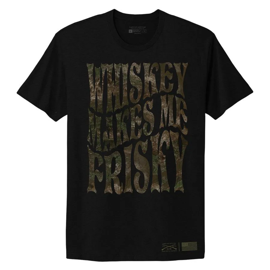Women's Whiskey Makes Me Frisky Boyfriend Fit T-Shirt - Realtree Riverbend®