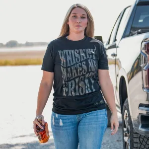 Women's Whiskey Makes Me Frisky Boyfriend Fit T-Shirt - Realtree Riverbend®