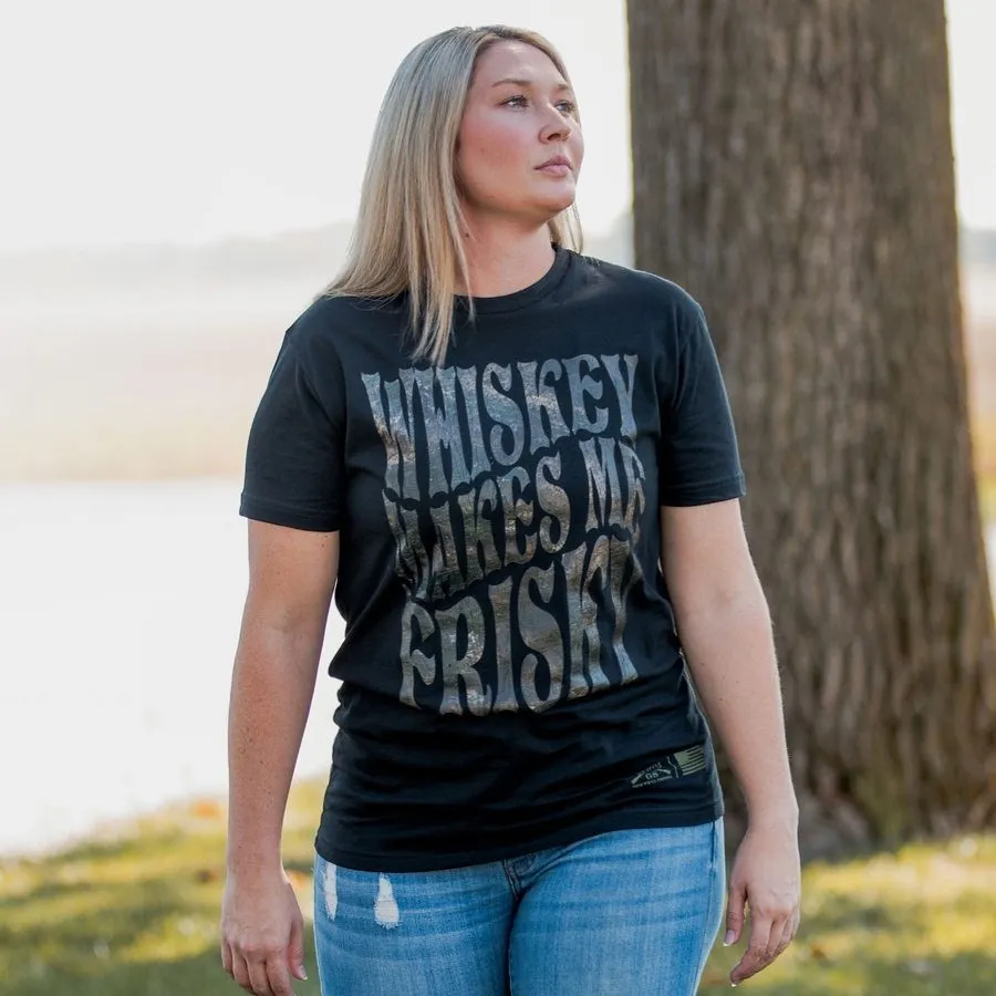 Women's Whiskey Makes Me Frisky Boyfriend Fit T-Shirt - Realtree Riverbend®