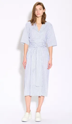 wraparound dress striped