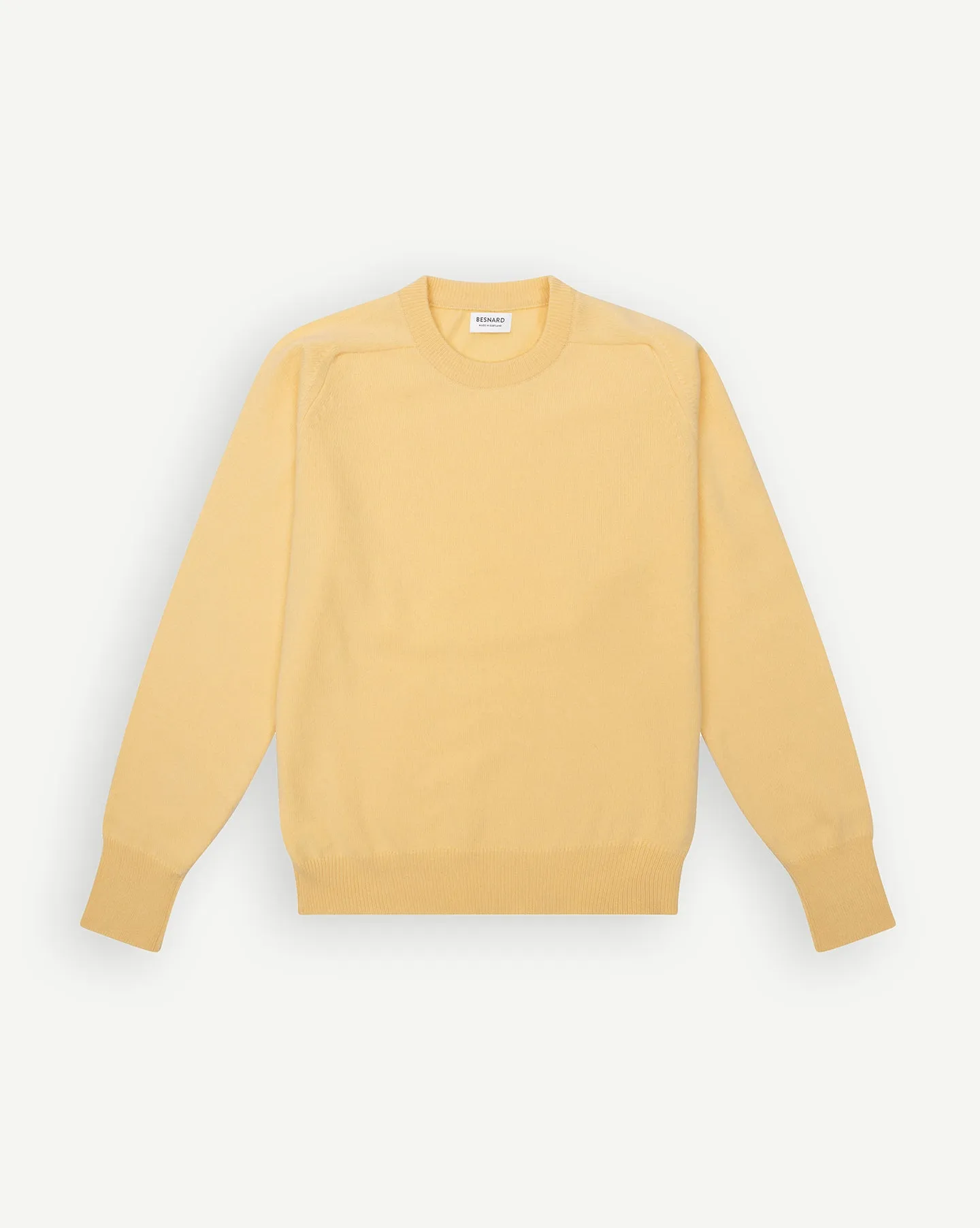 Yellow Lambswool Crew Neck