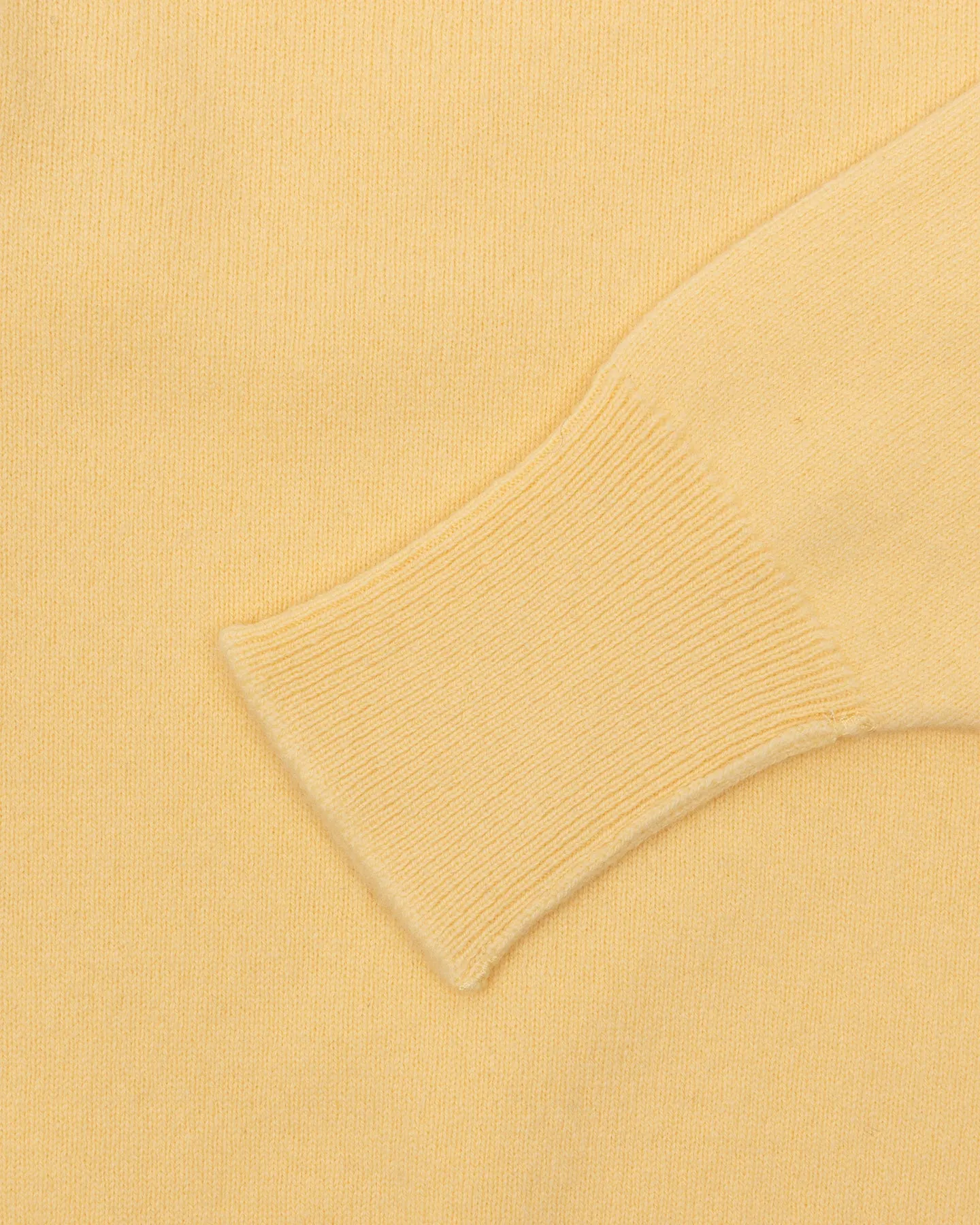 Yellow Lambswool Crew Neck