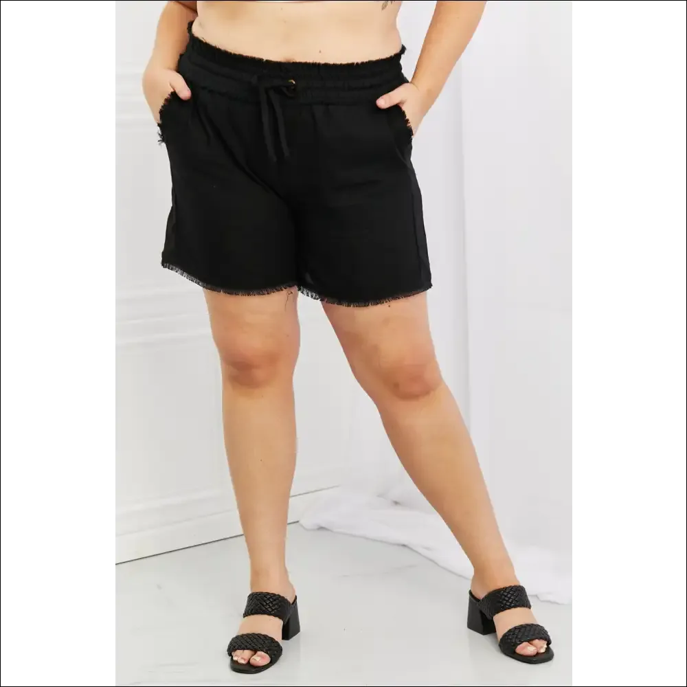 Zenana Seaside Linen Shorts for Women